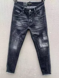 DSQ PHANTOM TURTLE Jeans Homens Jeans Mens Luxo Designer Jeans Skinny Rasgado Cool Guy Causal Buraco Denim Marca de Moda Fit Jean Homem Lavado Pant 60879