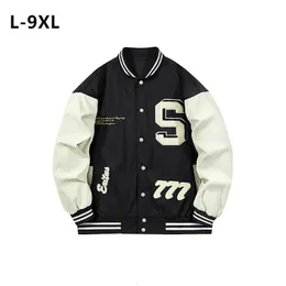 Kurtki męskie kurtka baseballowa męska Bombowca plus 9xl 8xl 6xl Odzież męska Męska wiosenna wiosenna jesień studenci Windbreaker Korean Cool Coats 231108