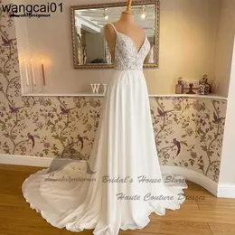 Party Dresses Lakshmigown Puffy Chiffon A Line Wedding Dress Beach Summer 2022 Abito Sposa Donna Egant Bridal Hoho Gowns Sequin Lace Bodice 0408H23