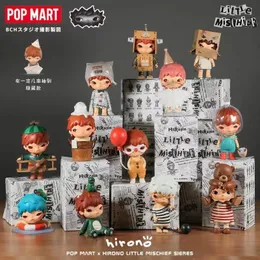 POP MART HIRONO inna seria tajemnicze pudełko 1PC12PC śliczne Kawaii prezent urodzinowy zabawka dla dzieci figurki 220718