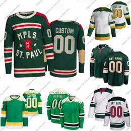 97 Kirill Kaprizov Wild Hockey Jerseys Marcus Foligno Jared Spurgeon Marc-Andre Fleury Caedan Bankier Connor Dewar Joel Eriksson Ek Frederick Gaudreau