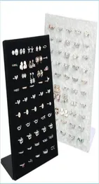 Smyckestativ Blackgray Veet Display Case Jewelry Ring Displays Stand Board Holder Storage Box Plate Organizer 1241 E3 Drop Deliv6912213