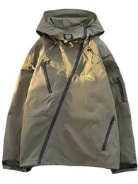 남자 재킷 Y2K 후드 윈드 브레이커 재킷 남성 여성 야외 스포츠 자켓 캠핑 하이킹 낚시 코트 봄 가을 돌진 자켓 231108