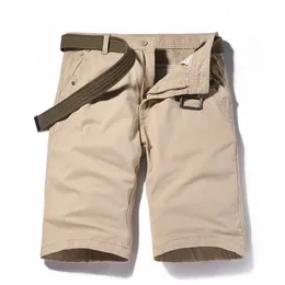 Herren-Shorts Gerade Herren-Shorts Sommer-Shorts Herren-Baumwollknielänge Smarte Chino-Shorts Vintage Herren-Shorts Bermuda Masculina Plus Größe 230408