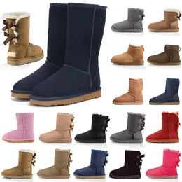 Plattform ugglie boot australia över knä snöflaskor ultra mini boot girl snö stövlar uggskid plysch halv ankel full päls fluffig mules ug designer kvinnor stövlar