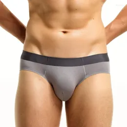 Cuecas 5 unidades/lotes sexy homens roupa interior modal cueca bugle bolsa sem costura deslizamento briefs ropa interior hombre cintura baixa respirável