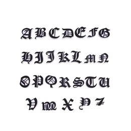 Sko delar tillbehör grossist gamla engelska alfabetet bokstäver krok charms pvc clog för armband armband diy drop leveransskor dh8u4