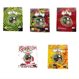 One up Mylar Bags 600MG Sour Brite Crawlers doces gomosos Melancia Peachie Morango Cheiro À Prova de Comestíveis Gummies Embalagem saco Klunh