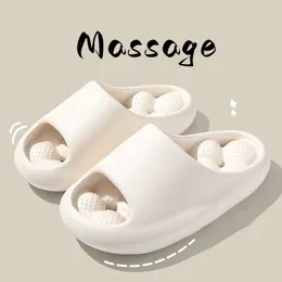 Slippers Massage Thick Platform Summer Woman Bathroom EVA Nonslip Sole Casual Beach Slides Home Healthy Indoor Shoes 230407