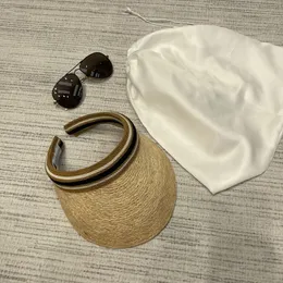 Erkek Tasarımcılar Hasır Boş Visor Cap İçin Kadın Gömme Luxurys Brand H Beyzbol Caps Yazlık Şapkalar Casquette Kasketleri Kova Güneş Şapkası 2304084BF