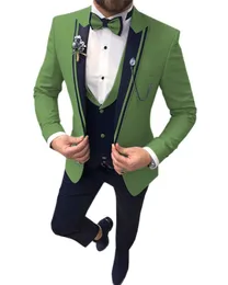 Erkek Suit Blazers Solovedress Erkekler Üç Parçalı İnce Yaku Tek Düğme Partisi Elbise Özelleştirilmiş Renk Boyutu XS S 4XL 5XL 231109