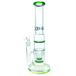 Large double Inverted Honeycomb Perc Big Bong