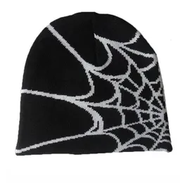 BeanieSkull Caps Spider Web Hat Y2k knit Baggy Slouchy Skull Y2K Skullies 230408