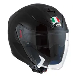 AA Designer Helmet Helmet Moto AGV Full Face Crash Helmet K-5 Jet Solid Black XS Wn-J8wr