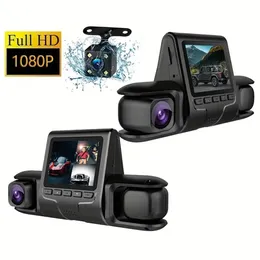 新しい3レンズダッシュカムHD 1440pカーDVRカメラwifi GPSナイトビジョンビデオレコーダー24HパークモニターブラックボックスA9