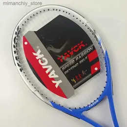 Tennisracketar 27 tum Yavck Composite Carbon Integrated Tennis Racket för nybörjarens övnings tävling Tennisracket Q231107