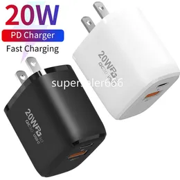 20W PD Typ c QC3.0 Wand Ladegerät Schnelle Schnell Ladegerät USB C Power Adapter Für iphone 12 13 14 15 Samsung Huawei S1