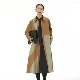 Women's Trench Coats Lovepeapomelo Coat Down Casual Zhejiang Middle Age Full Pockets X Long For Women Low Price