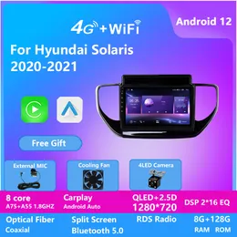 CAR AURORADIO Multimedia Video Player dla Hyundai Solaris 2020-2021 Android 12 Navigation GPS