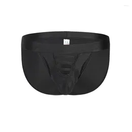 Mutande Intimo Slip da uomo Tinta unita Vita bassa Shinning Trunk Uomo Nuoto Tanga sexy Sexis De Hombre