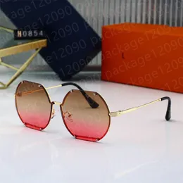 نظارة شمسية طيار من الإطار الخشبي 0854 مربع نساء ورجال نظارات الشمس مصمم أزياء أزياء الأزياء