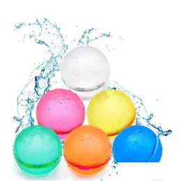 Party Favor återanvändbar Sile Waterball Marine Ball Matic Water Magnetic Rehabilitation Gloss Drop Delivery Home Garden Festive Supplies E DH20R