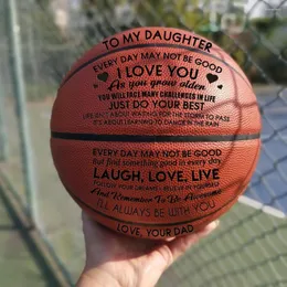 Smycken påsar pappa till min dotter du basket grossist eller detaljhandel boll officiell storlek7 med netto nål