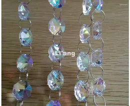 Żyrandol Crystal AB Color 10Meters 14 mm Octagon Chain Wedding Party K9 Strand Garland Peads Lampa dekoracyjna