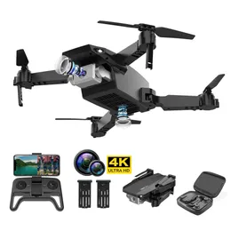 Drone 4K Drone Dual Câmera FPV Drone para crianças e iniciantes RC Quadcopter Helicopter Toys for Outdoor Play Voice Control 3D Flips 2 Batte