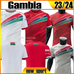 23 24 GaMbIas Soccer Jerseys player version Ablie Jallow Badamosi Yankuba Minteh 2023 2024 Home Away shirt Hamza Barry Colley Barrow Men size S-XXL Football shirts