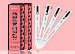 Beckisue 4 in 1 eyebrow pencil 4 colors eyebrow pen set brow contour pro pigment long lasting waterproof2707820