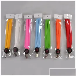 Novelty Lighting Led Light Up Lanyard Key Chain Id Keys Holder 3 Modes Flashing Hanging Rope 7 Colors Drop Delivery Lights Dhhnw Dhrmx LL
