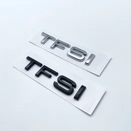 TFSI-Abzeichen für Audi A1 A3 A4 A5 A6 A6L A7 A8 S3 S6 Q3 Q5 Q7 TT S RS 3D Chrom glänzend schwarz hinterer Buchstabe Emblem Aufkleber gute Qualität