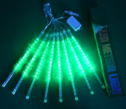 30/50 cm 144/ 240LLED Meteor Shower Rain Tubry LED Świąteczne światło Wedding Party Garden Święto sznurkowe Święta na świeżym powietrzu 12 ll