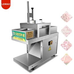 Electric Frozen Meat Slicer Commercial Stainless Steel Mutton Roll Slicer Meat Cutting Machine