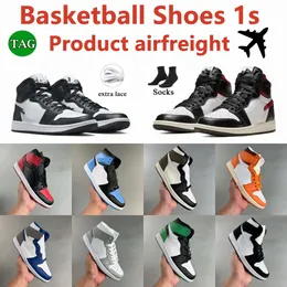 1s мужские баскетбольные туфли Jumpman 1 OG Designer Shoes Lost найден
