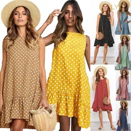 Urban Sexy Dresses Jocoo Jolee Summer Chiffon Dress Women Polka Dot Ruffles Mini Dress Casual Loose Beach Party Street Short Sundress Vestidos