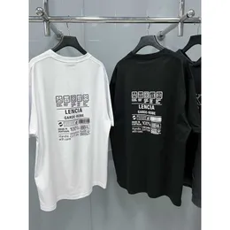 Lyxdesigners nya herr- och kvinnors korta ärm Sportkläder set skjorta Nytt ekovänligt tryck Kort ärm Runda nacke Loose Casual T-shirt OS