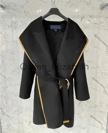 Wełniane mieszanki damskiej Women Trench Paras ciepła kurtka 22AW Fashion Coats Windbreaker Klasyczne kurtki Smukły Rozmiar pod względem wartości S-L J231109