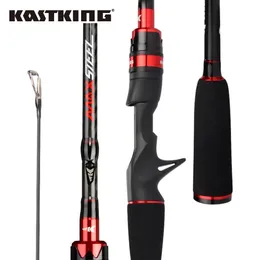 Boat Fishing Rods KastKing Max Steel Light Spinning Casting Fishing Rod with 24 Ton Carbon Fiber SiC Rings 1.80m 1.98m 2.1 2.4m Silver Red Gray 231109