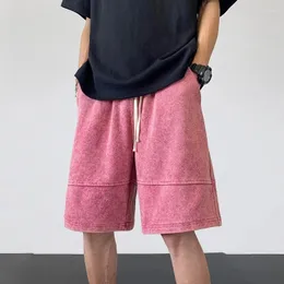 Shorts masculinos moda solta para homens carga curta verão casual ginásio basquete japonês placa de rua