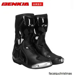 Motorcycle Cycling Boots Authentic BENKIA Footwear BENKIA Motorcycle Riding Boots Motorcycle Cross Country Racing Shoes Warm and Anti Drop Riding Shoes Four S HBDI