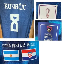 Collectable Souvenirs Player Issue Croatia Maillot VS Argentina Modric Livaja Kramaric Kovacic Soccer Patch Badge Printing