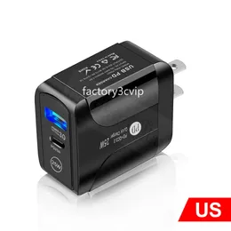 Fast Quick Charge 25W 18W 20W PD Type c USB c Wall Charger Eu US Uk AC Home Travel Power Adapter For Iphone 12 13 X XR 14 15 Pro Max Samsung Lg F1 With Retail BOX