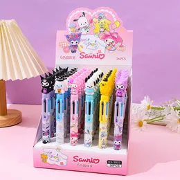 36pcs/lot اللطيف Kuromi Pen Rabbit Big Ear Dog 6 Colors الأطفال أفخم قلم قلم طالب Rainbow Gel Pen Cartoon Girl Clintriting Ambriting 2969