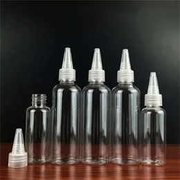 PET Dropper Bottles Pointed Caps 5ml 10ml 15ml 20ml 30ml 50ml 60ml 80ml 100ml 120ml Clear Cosmetic Plastic Packaging Travel Liquid E Oils Atomizer Empty Container