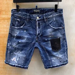 D2 jeans män jeans mens lyx designerjeans mager rippade cool kille kausal hål denim modemärke fit jeans män tvättade byxa 5172 ajh rns