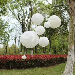 Christmas Decorations 7pcs/lot Ivory Color Paper Lanterns Mixed Sizes(4-16inch) Chinese Ball/Balloon Wedding Kids Gift