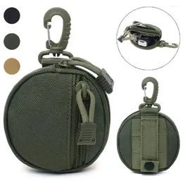 Duffel Bags Multifunctional Key Pack Tactical Hanging Bag Pocket Change Storage Portable Outdoor Sports Cycling Small Round