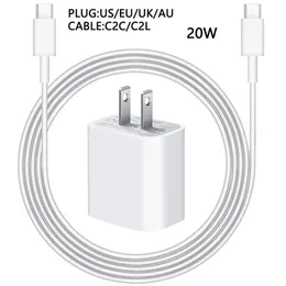 Adaptateur de Charge rapide PD 20W, cordon de chargeur USB C pour Apple Airpods iPhone 14 13 12 mini 11 Pro Max, données de Charge de téléphone Line8536433